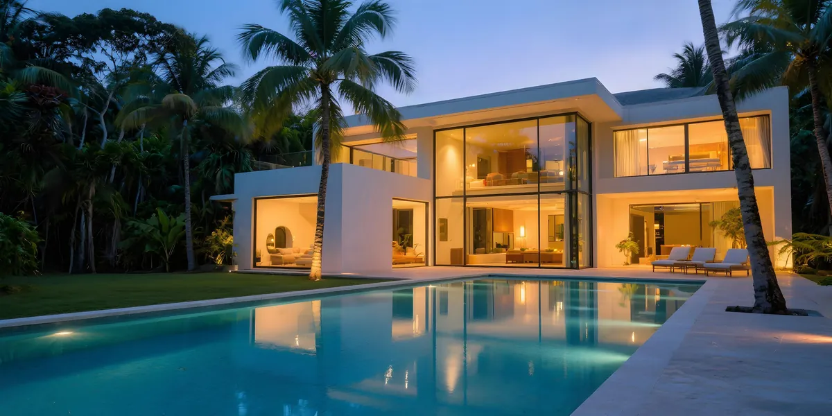 Shivaay Xpress Way — villa at dusk