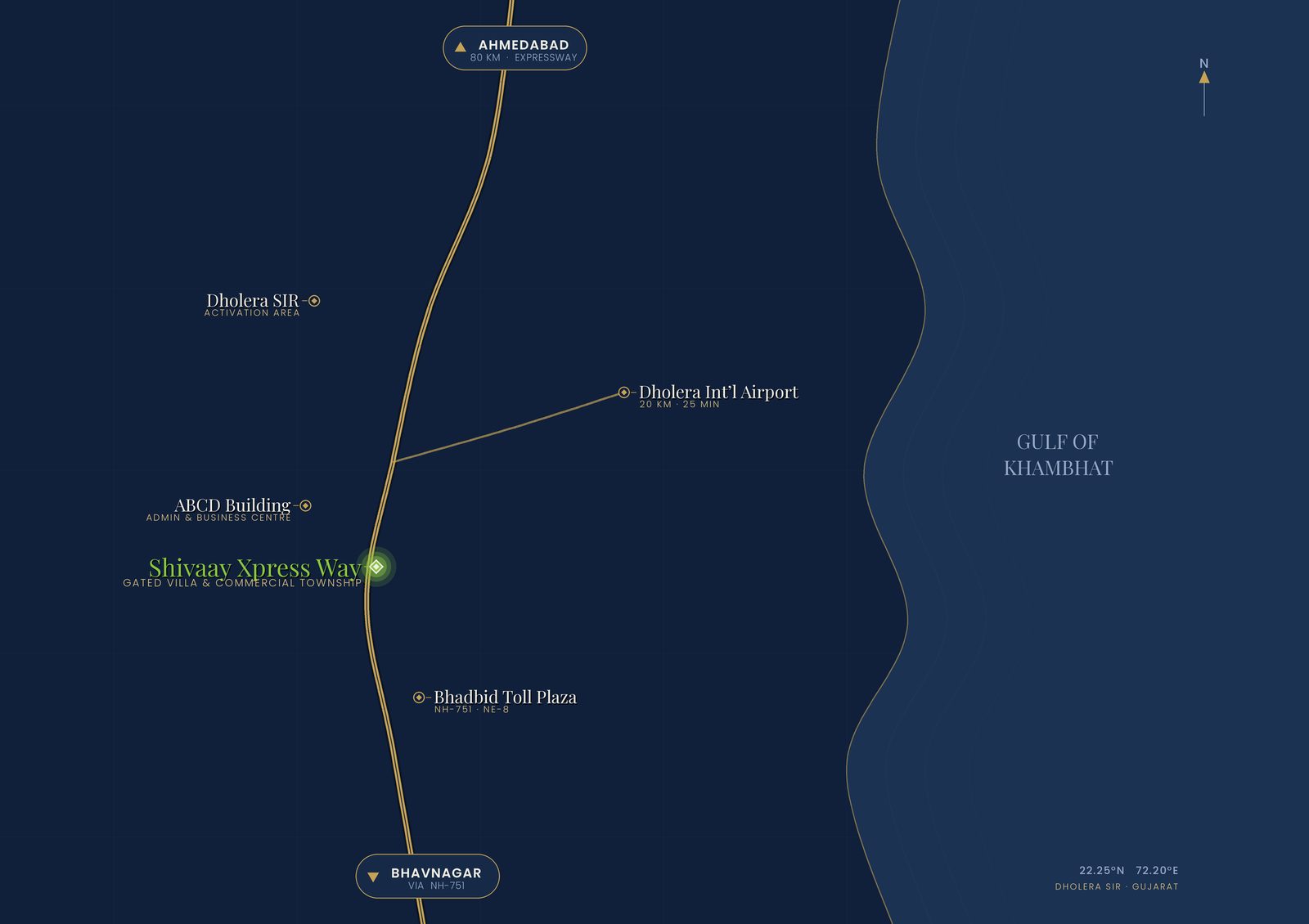 Location map — Shivaay Xpress Way on NH-751
